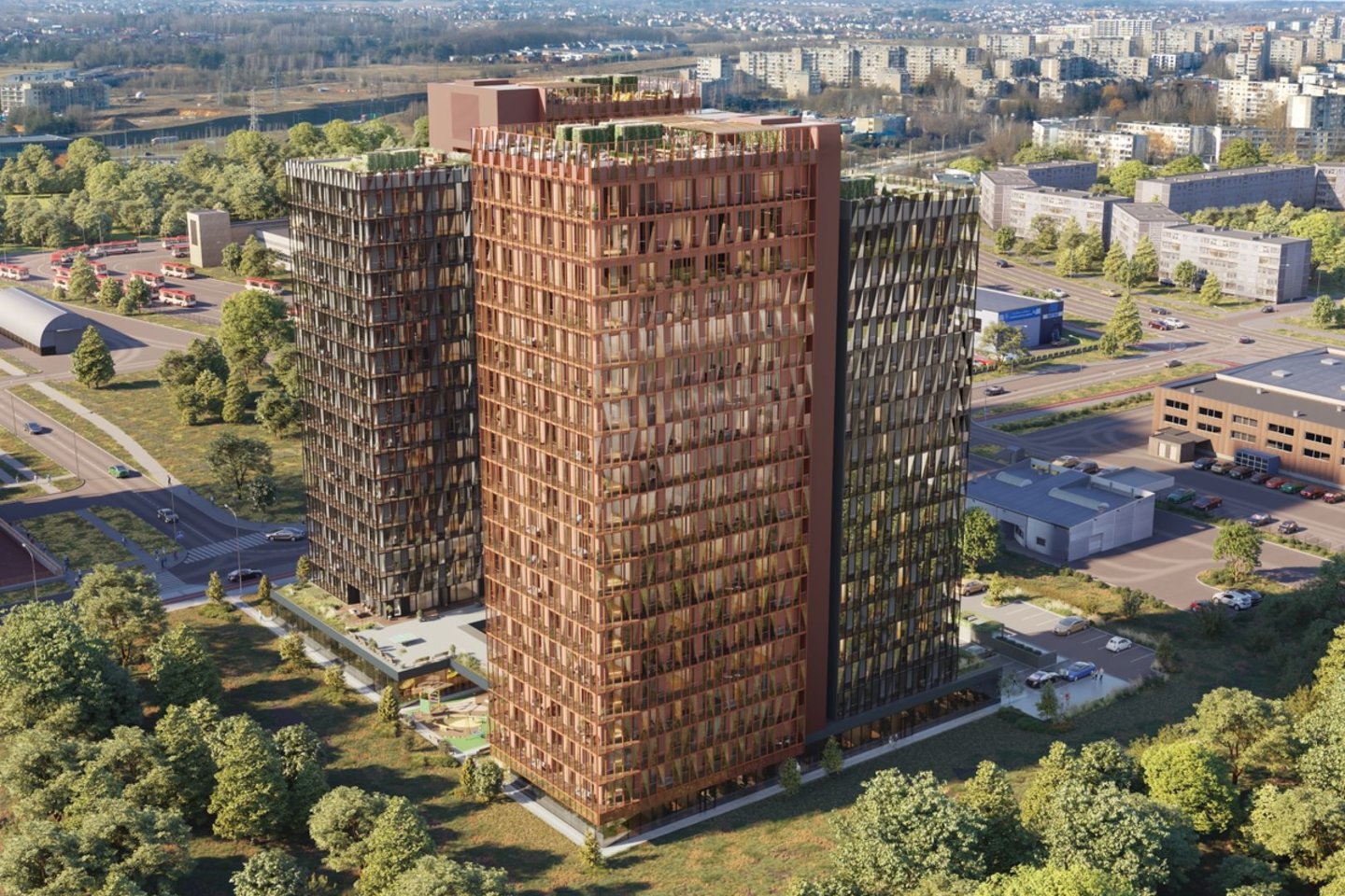Pernai antra daugiausiai butų Vilniuje pardavusi nekilnojamojo turto (NT) plėtotoja pradeda statyti antrąjį dangoraižį.<br>Vizual.