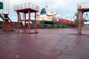 „Klasco“ išgabeno sukauptą didesnį nei 4 tūkst. tonų geležies rūdos krovinį