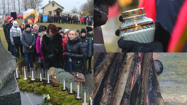 Atminimo laužai nušvietė ne tik Seimą: tragiški Sausio 13-osios įvykiai paminėti Kauno rajone