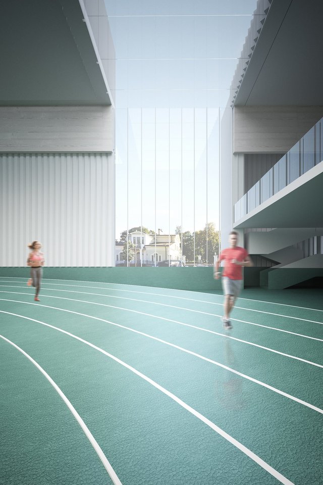 Vilniaus miesto savivaldybė ir Vilniaus vystymo kompanija pasirašė sutartį dėl Žirmūnų lengvosios atletikos maniežo projektavimo.<br>Vizual.