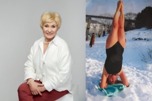 Puiki kaunietės senjorės forma kelia nuostabą: sugeba stovėti ant galvos