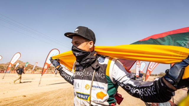 A. Gelažninkas neslėpė džiaugsmo išplėšęs pergalę Dakare: du kartus laimėti nėra lengva
