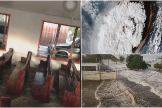 Tongos salai smogė povandeninis ugnikalnio išsiveržimas: evakuota daugiau nei 100 šeimų