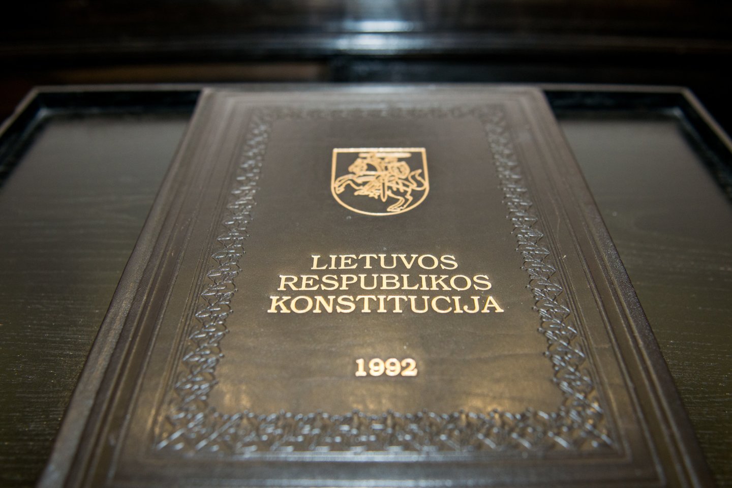 Lietuvos Respublikos Konstitucija<br>J.Stacevičiaus nuotr.