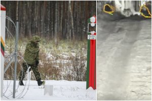 Užfiksavę neįprastą sienos pažeidimą pasieniečiai išgirdo šypseną keliantį migrantų pasiaiškinimą