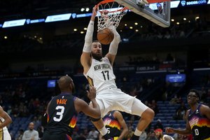 „Pelicans“ gretose rezultatyviausiai žaidęs J. Valančiūnas nuo nesėkmės savo ekipos neišgelbėjo