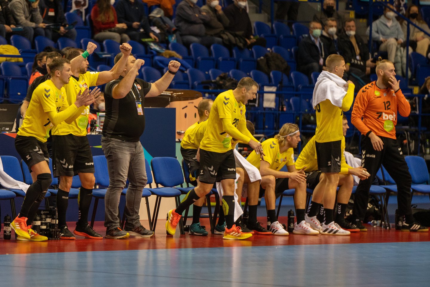 Lietuvos rankinio rinktinė baigė pasirodymą Europos čempionate.<br>E.Alšausko nuotr.