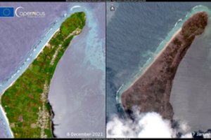 Ugnikalnio išsiveržimas Tongoje pareikalavo trijų gyvybių, yra sužeistųjų