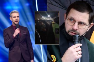 Skandalingasis A. Kandrotas-Celofanas veržėsi į M. Stonkaus spektaklį: aktorių palydėjo policija