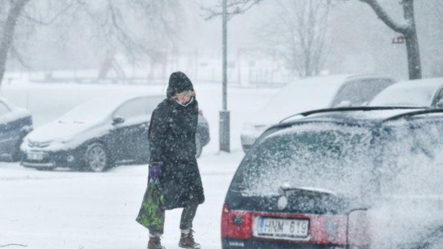 Didesnėje šalies dalyje pustys: bus slidu, kai kur kils pūga