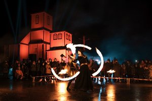 Pirmieji Europos kultūros sostinės žingsniai žengti: šviesos ratai nutvieskė Kauno rajoną