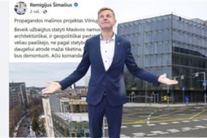 R. Šimašiaus džiūgauja feisbuke: jo kritikuotų „Maskvos namų“ sostinėje greitai nebeliks