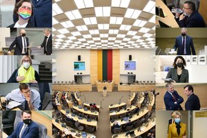 Kur principinio balsavimo metu buvo 10 jame nedalyvavusių valdančiųjų: nuo atostogų iki keistų pasiaiškinimų