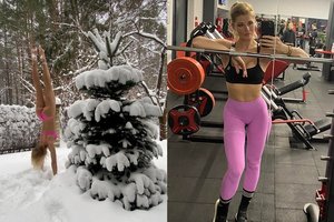 38-erių Jolanta Leonavičiūtė parodė pavydėtiną figūrą: žiemos viduryje pozavo tik su maudymosi kostiumėliu