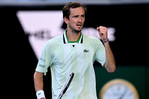 Į titulą Australijoje nusitaikęs Danijilas Medvedevas peržengė aštuntfinalio barjerą