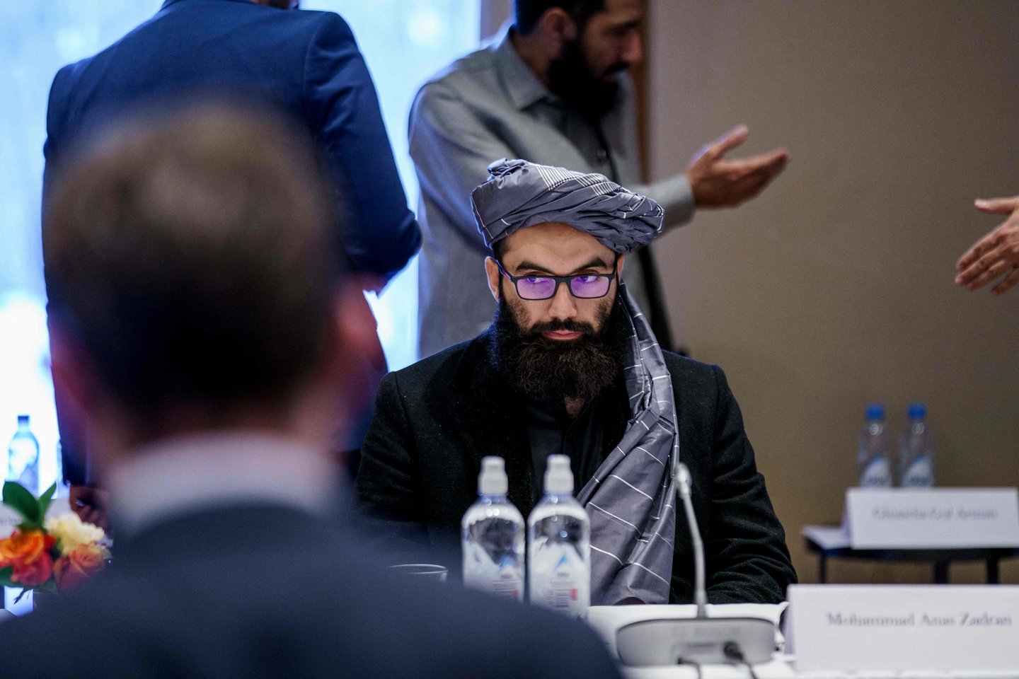 Tai pirmasis Talibano delegacijos vizitas Europoje nuo tada, kai šis judėjimas rugpjūtį sugrįžo į valdžią Afganistane.<br>AFP/Scanpix nuotr.