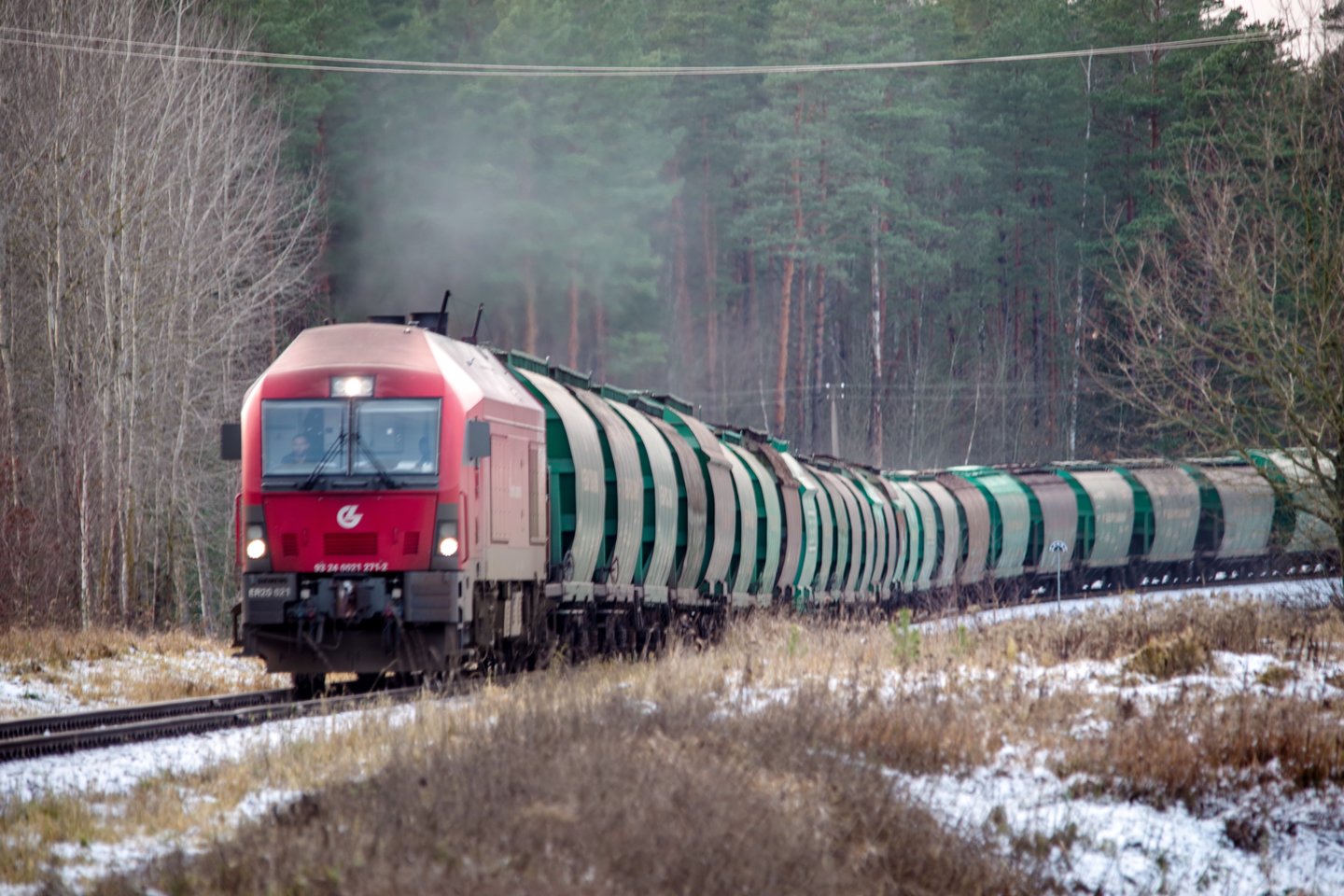 Skandalas dėl baltarusiškų trąšų gabenimo Lietuvos geležinkeliais.<br>V.Ščiavinsko nuotr.