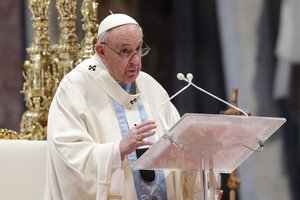 Popiežius ragina melstis už taiką Ukrainoje