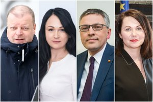 Į dienos šviesą iškilo kandidatės į S. Skvernelio partijos vadovus ryšiai su Ž. Buzu ir A. Pukeliu-Šviniumi