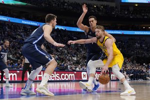 D. Sabonis buvo aktyvus, tačiau lietuvio ir „Pacers“ pastangas nubraukė L. Dončičiaus spektaklis