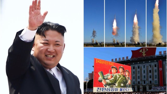 Šiaurės Korėja išbandė galingiausią nuo 2017 metų raketą: ji pasiekė 2 tūkst. kilometrų aukštį