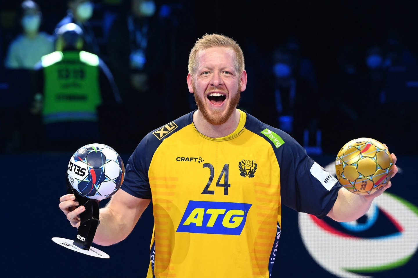 Švedijos rankininkai tapo Europos čempionais.<br>AFP/Scanpix nuotr.