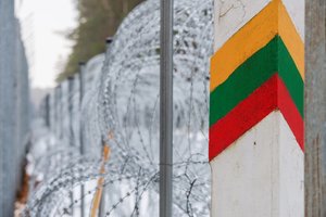 Šimonytė, who inspected the construction of the physical barrier: it is definitely premature to lift the state of emergency at the border