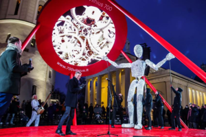 Vilnius started preparations for its 700th anniversary in 2023 with a light show