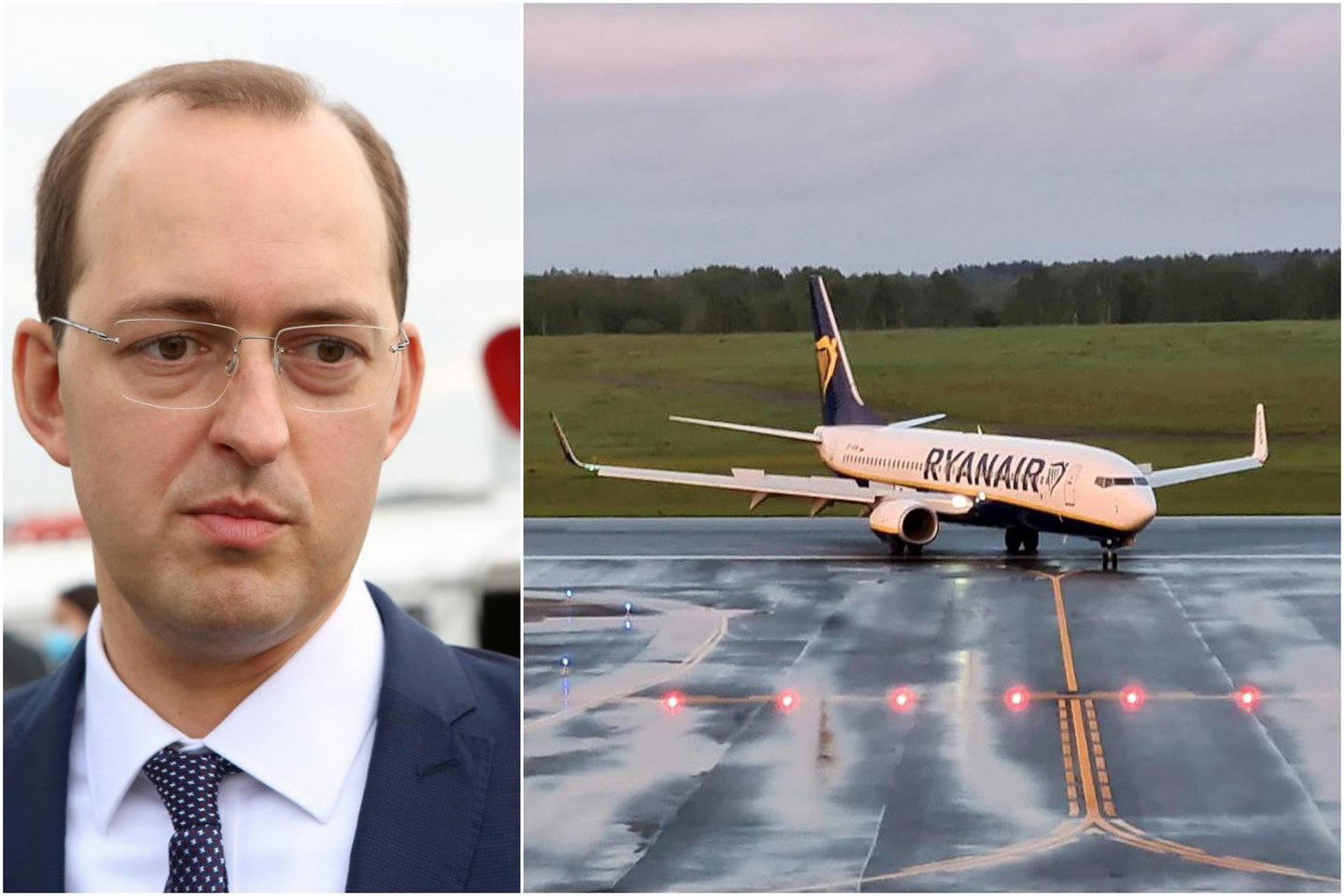 Lietuva prašys tikslinti ICAO ataskaitą dėl priverstinio „Ryanair“ nutupdymo Minske: Lenkija turi reikšmingos informacijos.<br> Lrytas.lt koliažas