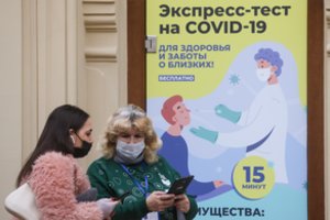 Rusijoje – vėl rekordinis COVID-19 atvejų prieaugis