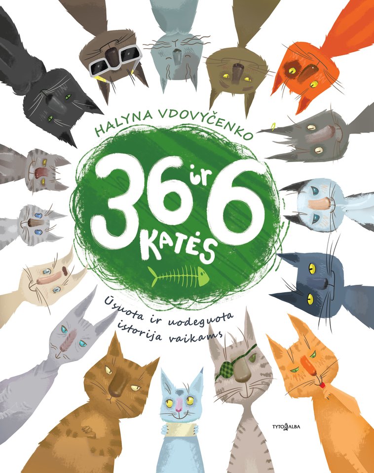  Knygos „36 ir 6 katės“ iliustracija.