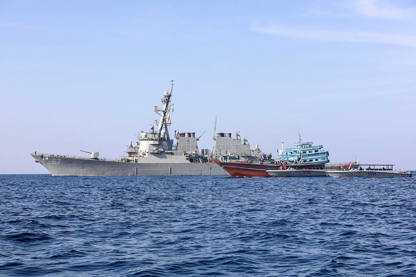 JAV karinis laivas „USS Cole“.<br>AFP/Scanpix nuotr.