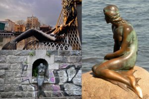 Undinėlės skulptūra stovi ne tik Kopenhagoje – bent trys yra ir Lietuvoje 