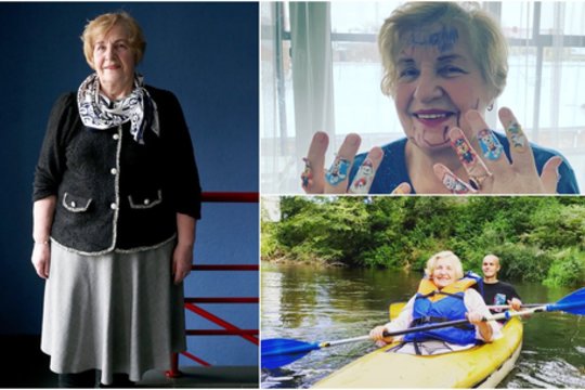 73 m. vilnietė negali gyventi be išmaniojo telefono ir nuolat leidžiasi į nuotykius