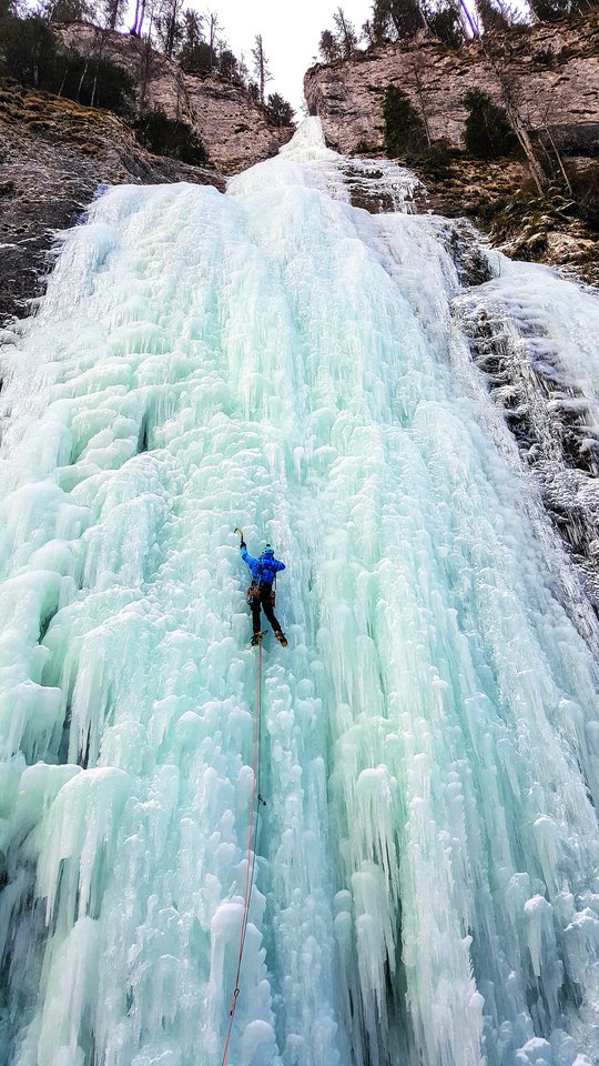Alpinizmo ekspedicijose Gytis išbandė laipiojimą uolomis, ledu, maišytą laipiojimą, kai lipama ledu ir uolomis. Visi kopimai jam teikė savotiško žavesio, tačiau labiausiai įtraukė laipiojimas ledo kriokliais.<br>Nuotr. iš asmeninio albumo