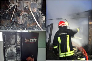 Sukrečiantys išpuoliai ugnimi: nušlavė seno kaimyno namą už tariamą apkrėtimą COVID-19, sukėlė gaisrą stotyje