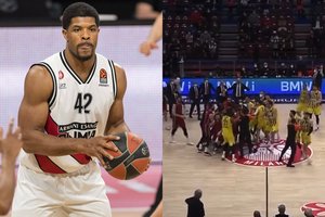 „Olimpia“ milžinas K. Hinesas atskleidė, kas privertė jį kibti į atlapus M. Guduričiui