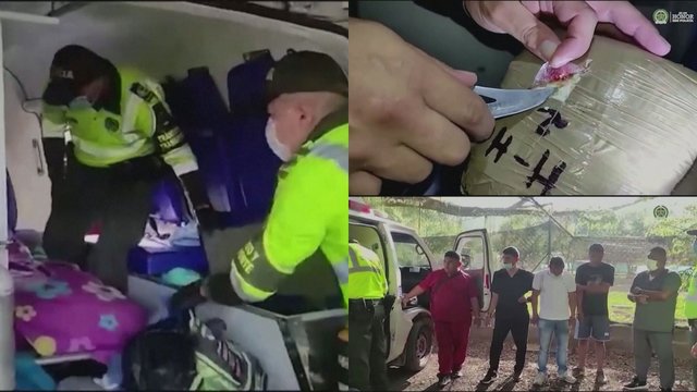Kolumbijoje sustabdytas greitosios pagalbos automobilis: jame gabentas ne tik „pacientas“, bet ir kone 120 kg kokaino