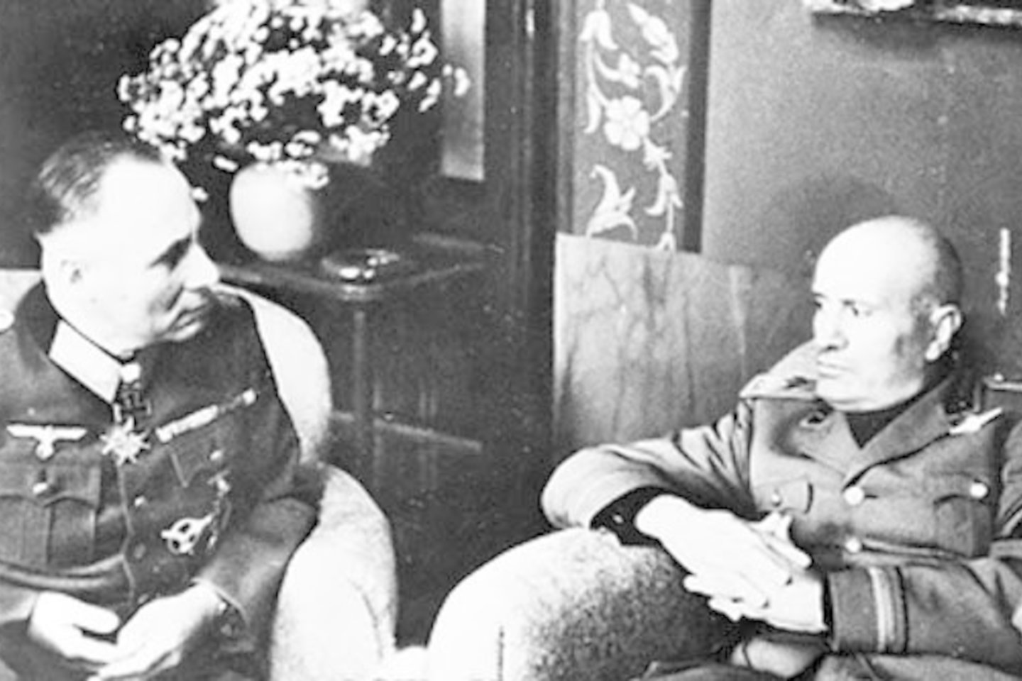 E. Rommelio ir B. Mussolinio susitikimas.<br>Leidėjų nuotr. 