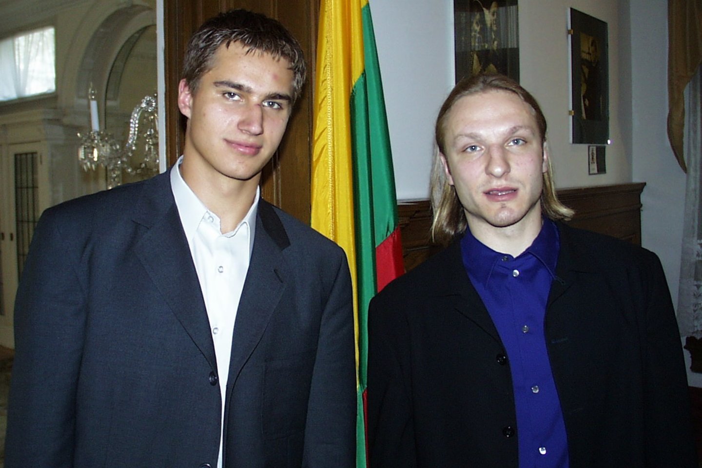  D.Zubrus ir D.Kasparaitis.<br> „Lietuvos ryto“ archyvo nuotr.