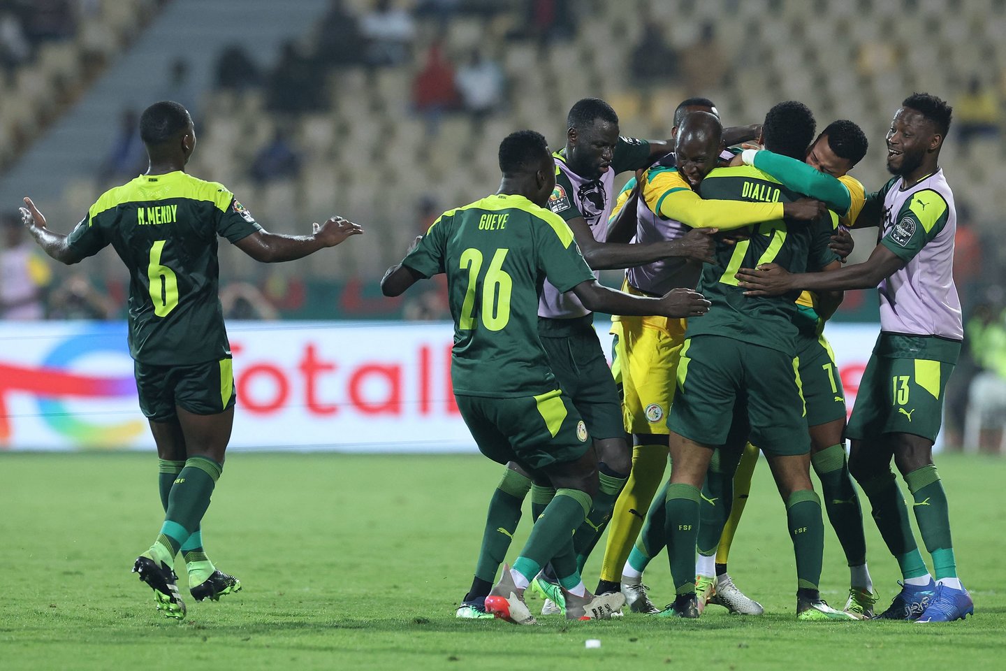 Senegalo rinktinė pirmą kartą tapo Afrikos čempione.<br>AFP/Scanpix nuotr.