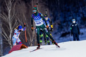 Pirmasis lietuviškas startas Pekine: biatlonininkė Gabrielė Leščinskaitė asmeninėse 15 km lenktynėse neišvengė jaudulio ir klaidų
