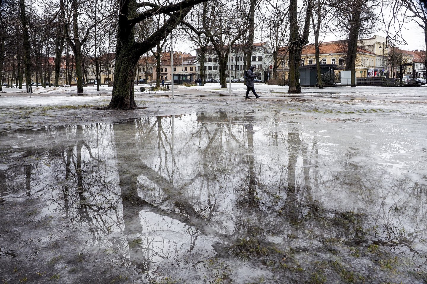 Didesnėje šalies dalyje numatomi krituliai, daugiausia lietus.