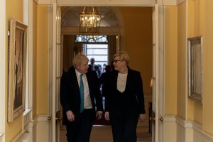 I. Šimonytė su B. Johnsonu aptarė saugumo situaciją Europoje