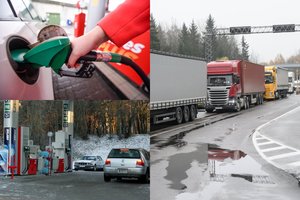 Plūsta piltis degalų į Lenkiją: laukia po 4 val., bet sutaupo 2 tūkst. eurų
