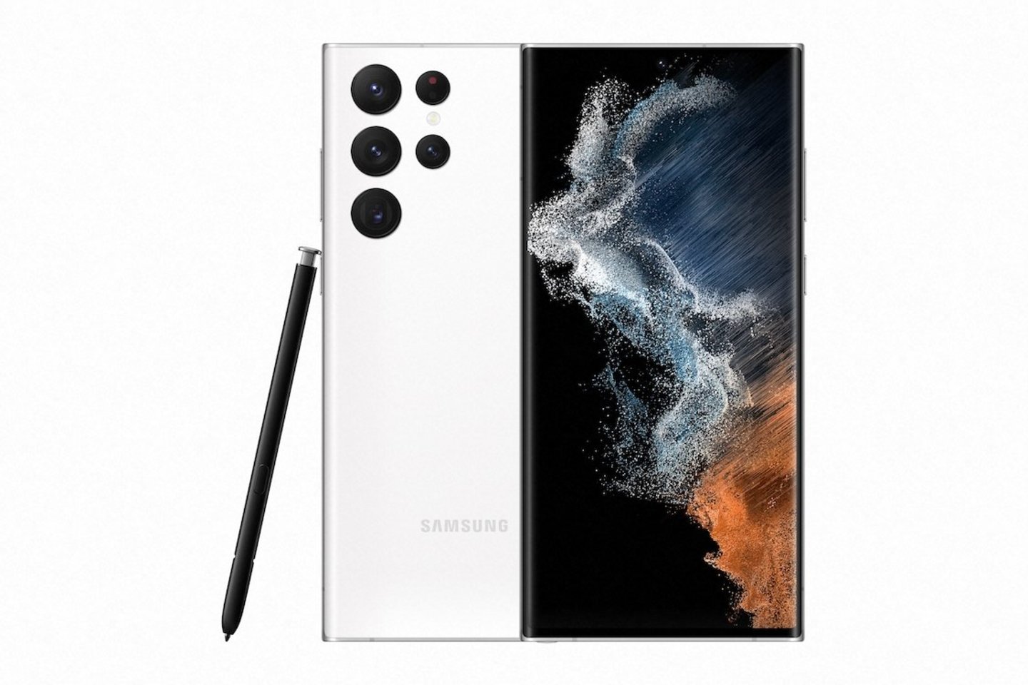  Didelė galia, kamera, įveikianti tamsą, ir ištverminga baterija – taip „Samsung“ apibūdino vasario 9 dieną pristatytą savo pristatomą naujausią flagmaną „S22 Ultra“.<br> „Samsung“ nuotr.