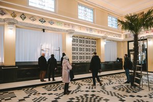 Net 70000 lego kaladėlių – naujas rekordas fiksuojamas Kauno centrinio pašto rūmuose 