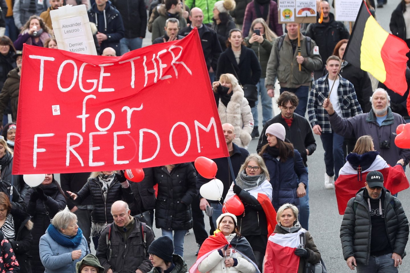  Belgijoje uždrausta rengti „laisvės vilkstinę“.<br> Reuters/Scanpix nuotr.