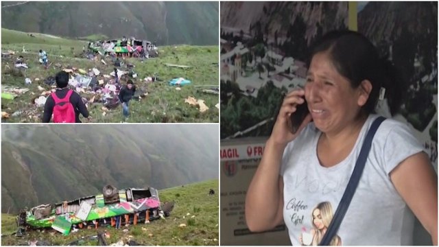 Kraupi autobuso avarija Peru: nuo kelio nulėkus autobusui žuvo mažiausiai 20 žmonių, tarp jų – keturmetė