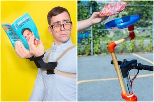 Keistų daiktų išradėjas sprendžia neegzistuojančias problemas: įgyvendino kone 300 beprotiškų idėjų